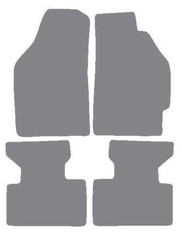 Fiat Punto 1999-2006 Grey Premium Carpet Tailored Car Mats NV HITECH