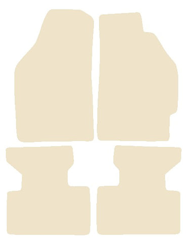 Fiat Punto 1999-2006 Beige Luxury Velour Tailored Car Mats NV HITECH