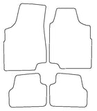 Ford Escort Mk7 1997-2000 Tailored VS Rubber Car Mats