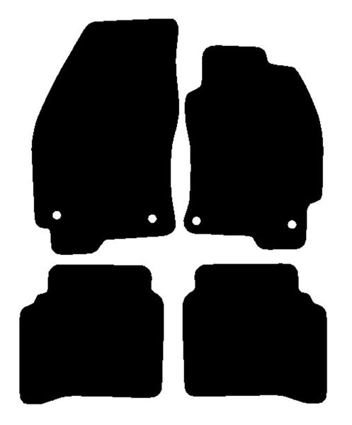 Ford Mondeo 2000-2007 Black Premium Carpet Tailored Car Mats NV HITECH