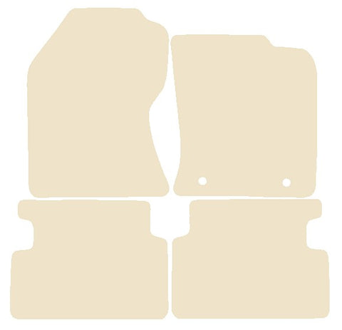 Ford Focus 2002-2004 Beige Luxury Velour Tailored Car Mats NV HITECH