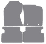 Ford Focus 2002-2004 Grey Premium Carpet Tailored Car Mats NV HITECH