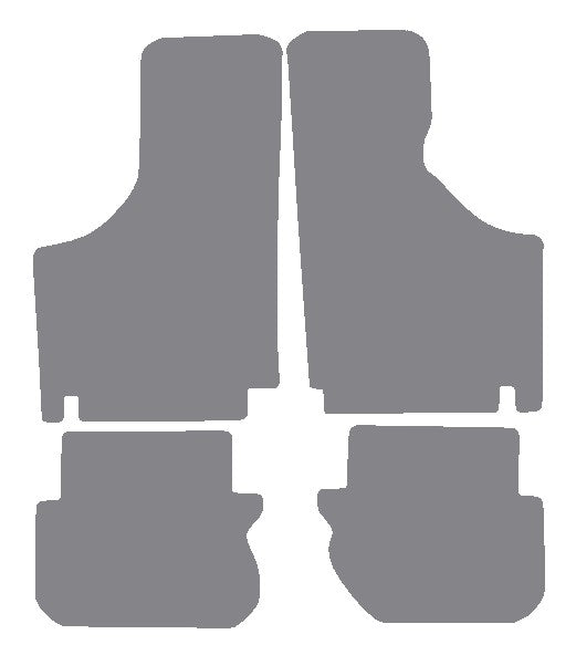 Fiat 500 1968-1972 Grey Premium Carpet Tailored Car Mats NV HITECH