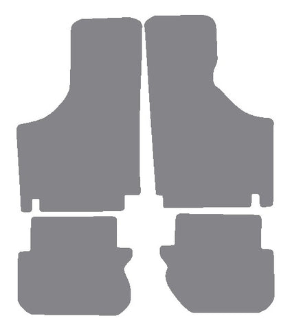 Fiat 500 1968-1972 Grey Premium Carpet Tailored Car Mats NV HITECH