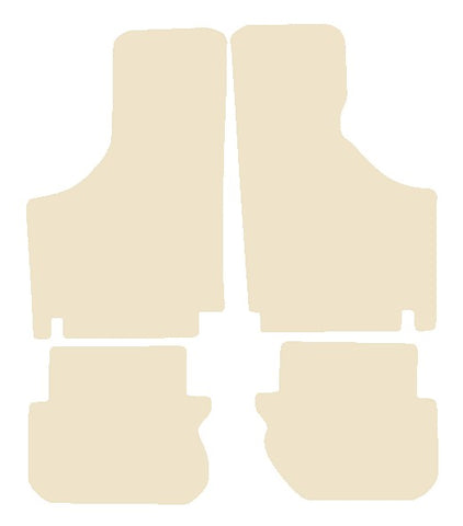 Fiat 500 1968-1972 Beige Luxury Velour Tailored Car Mats NV HITECH