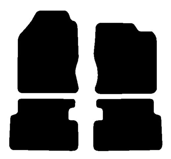 Ford Focus RS 2002-2005 Black Premium Carpet Tailored Car Mats NV HITECH