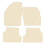 Ford Focus 2004-2011 Beige Luxury Velour Tailored Car Mats NV HITECH