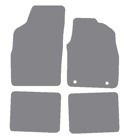 Fiat Panda 2003-2012 Grey Premium Carpet Tailored Car Mats NV HITECH