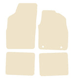 Fiat Panda 2003-2012 Beige Luxury Velour Tailored Car Mats NV HITECH