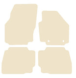 Ford Mondeo Mk4 (Oval Fixings) 2007-2012 Beige Luxury Velour Tailored Car Mats NV HITECH