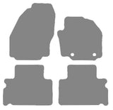Ford S-Max (Oval Fixings) 2006-2011 Grey Premium Carpet Tailored Car Mats NV HITECH