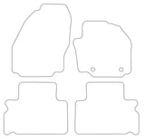 Ford S-Max (Oval Fixings) 2006-2011 Tailored VS Rubber Car Mats