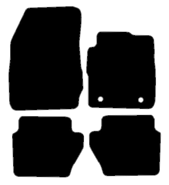Ford Fiesta Mk7 2008-2011 Black Tailored Carpet Car Mats NV HITECH