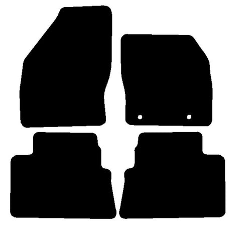 Ford Kuga 2008-2012 Black Premium Carpet Tailored Car Mats NV HITECH