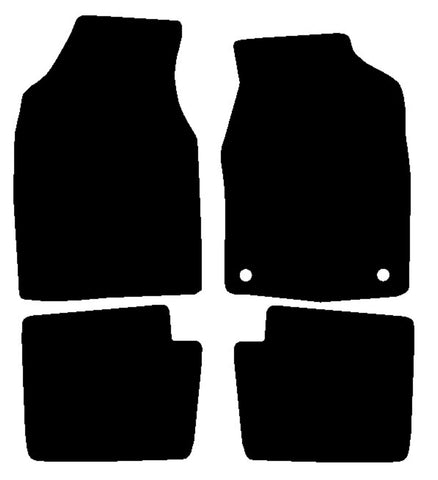 Ford Ka 2nd gen 2008-2012 Black Luxury Velour Tailored Car Mats NV HITECH