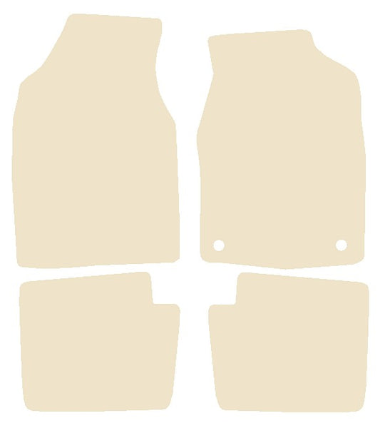 Ford Ka 2nd gen 2008-2012 Beige Luxury Velour Tailored Car Mats NV HITECH