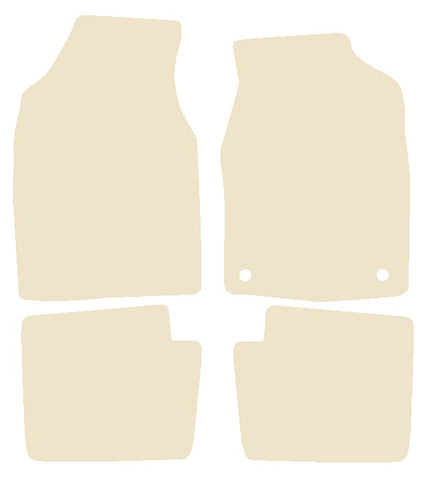 Ford Ka 2nd gen 2008-2012 Beige Luxury Velour Tailored Car Mats NV HITECH