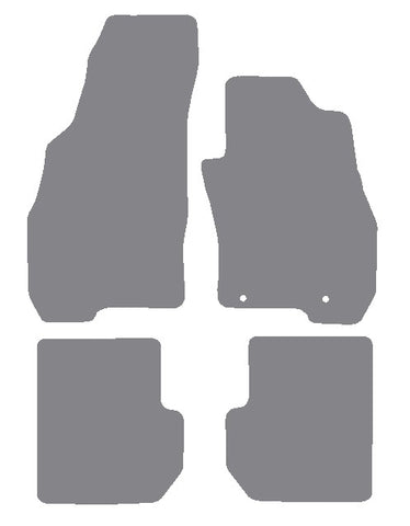Fiat Punto Evo 2009-2012 Grey Premium Carpet Tailored Car Mats NV HITECH