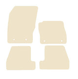 Ford Focus Mk3 Facelift (FRONT FIX) 2015-2018 Beige Luxury Velour Tailored Car Mats NV HITECH