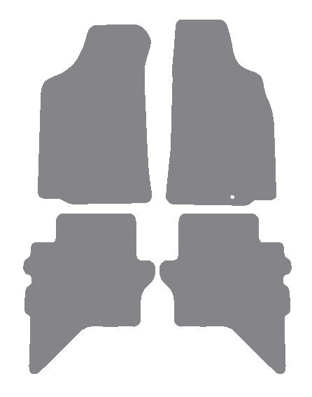Ford Ranger 2006-2011 Grey Premium Carpet Tailored Car Mats NV HITECH