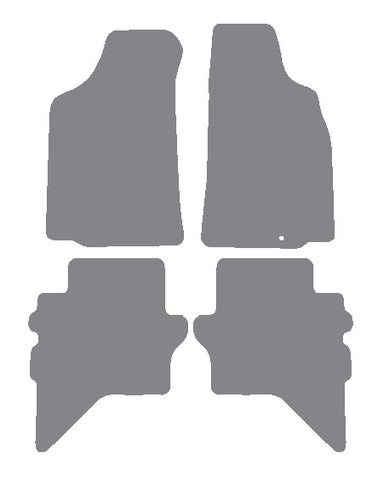 Ford Ranger 2006-2011 Grey Premium Carpet Tailored Car Mats NV HITECH