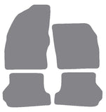 Ford Focus Coupe-Cabriolet 2006-2010 Grey Premium Carpet Tailored Car Mats NV HITECH