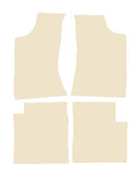 Ford Escort Mk2 RS2000 1975-1980 Beige Luxury Velour Tailored Car Mats NV HITECH