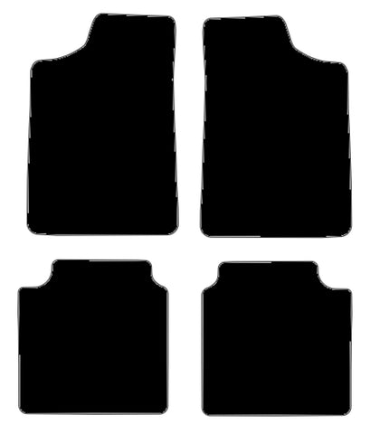 Ford Escort Mk2 RS2000 1975-1980 Black Luxury Velour Tailored Car Mats NV HITECH