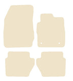 Ford Fiesta Mk7 (Facelift) 2011-2017 Beige Luxury Velour Tailored Car Mats NV HITECH