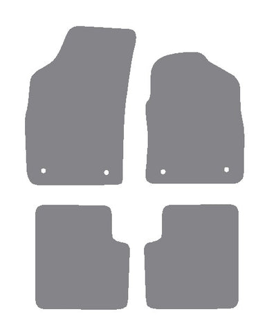 Fiat 500 2014 onwards Grey Premium Carpet Tailored Car Mats NV HITECH