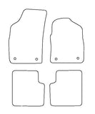 Fiat 500 2014 onwards Tailored VS Rubber Car Mats