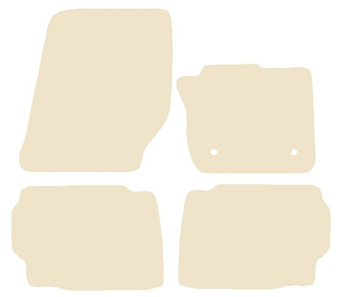 Ford Mondeo 2014 onwards Beige Luxury Velour Tailored Car Mats NV HITECH