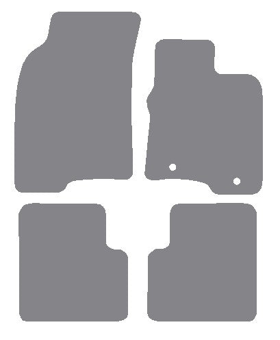 Fiat Panda 2012-2015 Grey Premium Carpet Tailored Car Mats NV HITECH