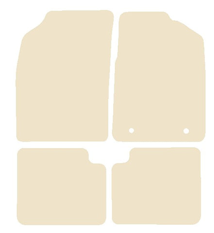 Ford Ka 2nd gen Facelift 2013-2016 Beige Luxury Velour Tailored Car Mats NV HITECH