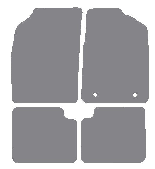 Ford Ka 2nd gen Facelift 2013-2016 Grey Premium Carpet Tailored Car Mats NV HITECH