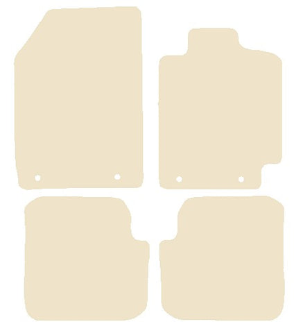 Fiat Stilo 2002-2007 Beige Luxury Velour Tailored Car Mats NV HITECH