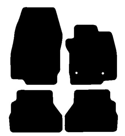 Ford B-Max 2012-2017 Black Luxury Velour Tailored Car Mats NV HITECH