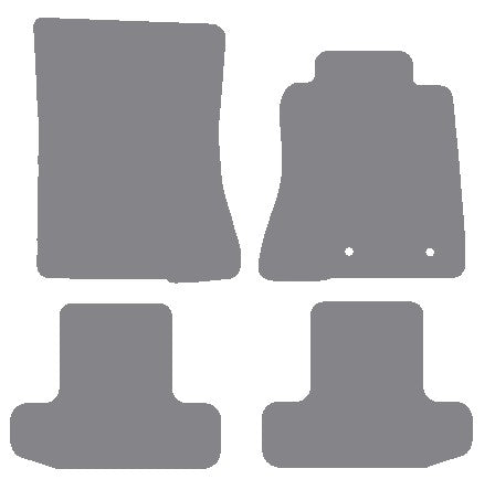 Ford Mustang (6th generation) 2015-2023 Grey Premium Carpet Tailored Car Mats NV HITECH