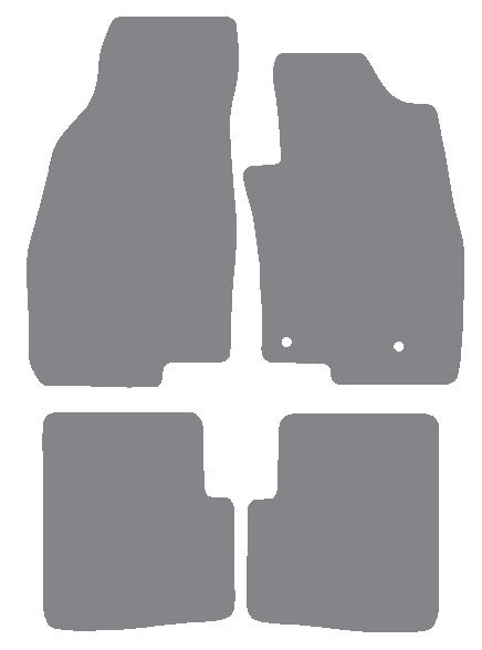 Fiat Punto 2012-2018 Grey Premium Carpet Tailored Car Mats NV HITECH