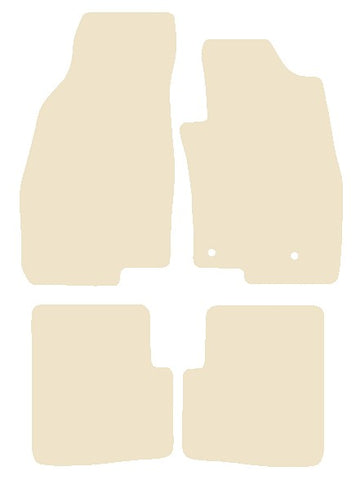 Fiat Punto 2012-2018 Beige Luxury Velour Tailored Car Mats NV HITECH