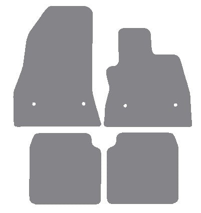 Fiat 500L 2013 onwards Grey Premium Carpet Tailored Car Mats NV HITECH