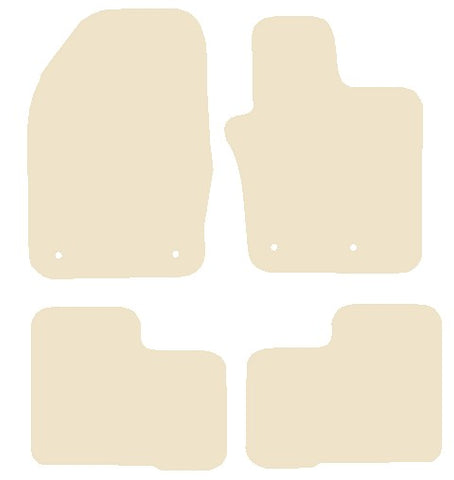 Fiat 500X 2014 onwards Beige Luxury Velour Tailored Car Mats NV HITECH