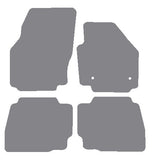 Ford Mondeo Mk4 (Round Fixings) 2012-2014 Grey Premium Carpet Tailored Car Mats NV HITECH