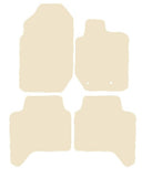 Ford Ranger Wildtrak 2015-2022 Beige Luxury Velour Tailored Car Mats NV HITECH