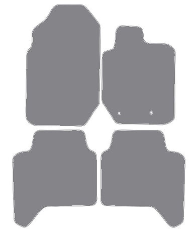 Ford Ranger Wildtrak 2015-2022 Grey Premium Carpet Tailored Car Mats NV HITECH
