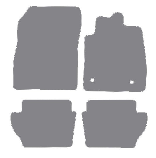 Ford Fiesta Mk8 2017 onwards Grey Premium Carpet Tailored Car Mats NV HITECH