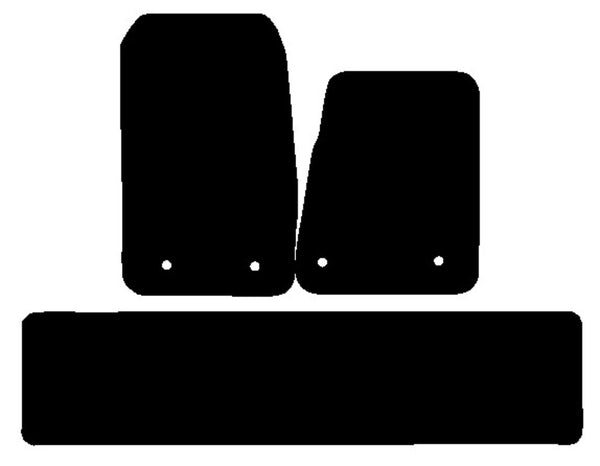 Ford Transit Double-Cab 2013 onwards Black Tailored Carpet Car Van Mats HITECH