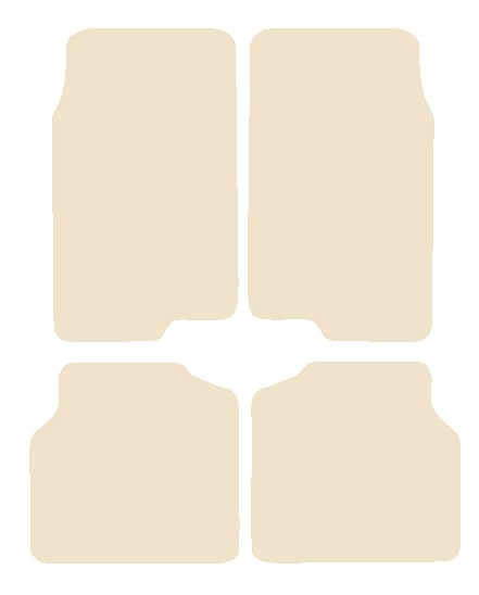Ford Cortina Mk4 1976-1979 Beige Luxury Velour Tailored Car Mats NV HITECH