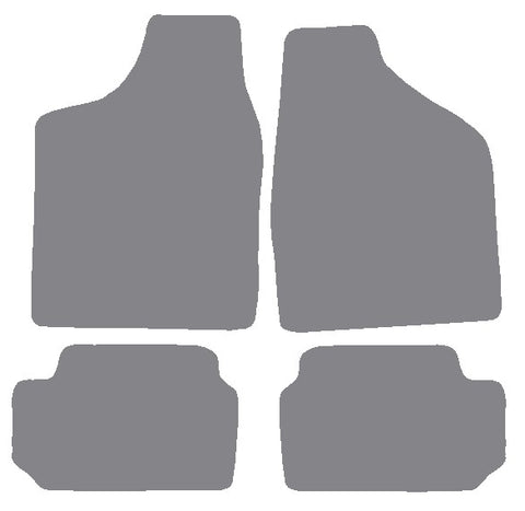 Fiat Panda 1988-1995 Grey Premium Carpet Tailored Car Mats NV HITECH