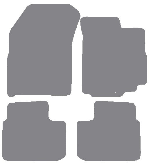 Fiat Sedici 2006-2011 Grey Premium Carpet Tailored Car Mats NV HITECH